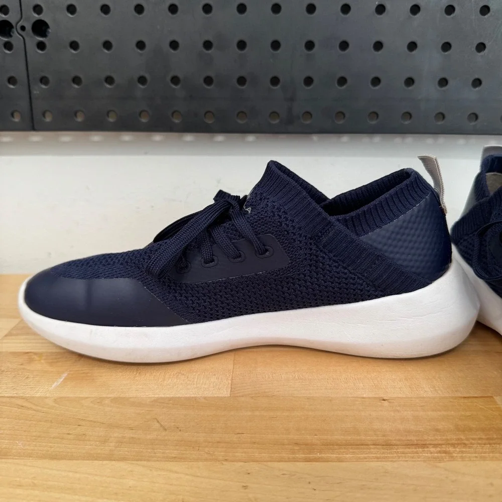 Peter Millar Hyperlight Apollo Navy Knit Sneakers Mens 8.5 LA21EF01